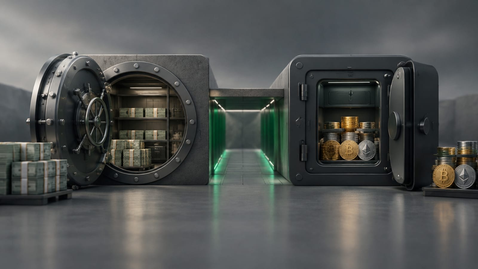 Bank deposits vs crypto custody at an exchange-owned bank